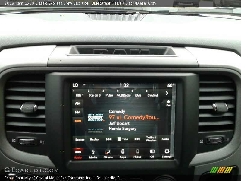 Blue Streak Pearl / Black/Diesel Gray 2019 Ram 1500 Classic Express Crew Cab 4x4