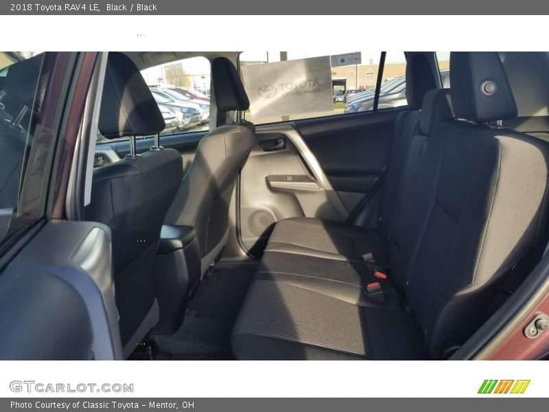 Black / Black 2018 Toyota RAV4 LE