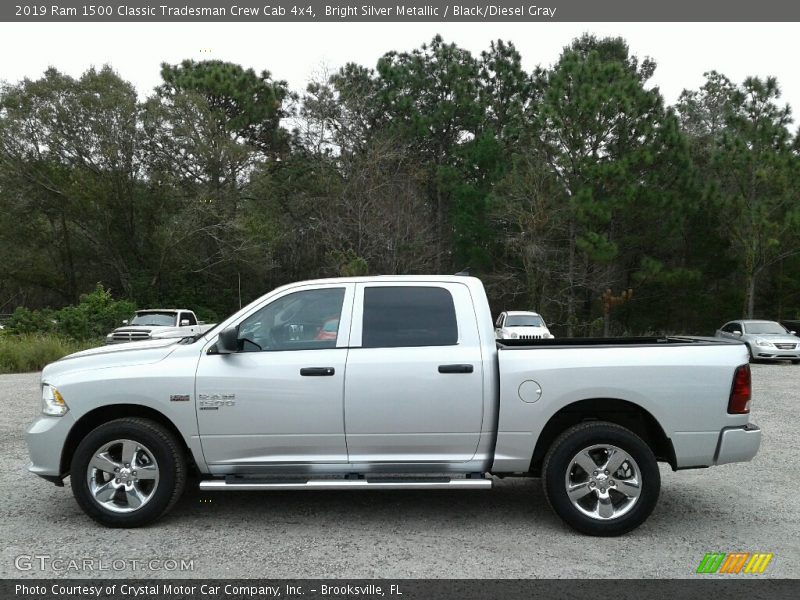 Bright Silver Metallic / Black/Diesel Gray 2019 Ram 1500 Classic Tradesman Crew Cab 4x4