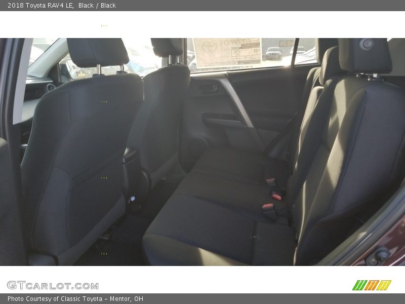 Black / Black 2018 Toyota RAV4 LE