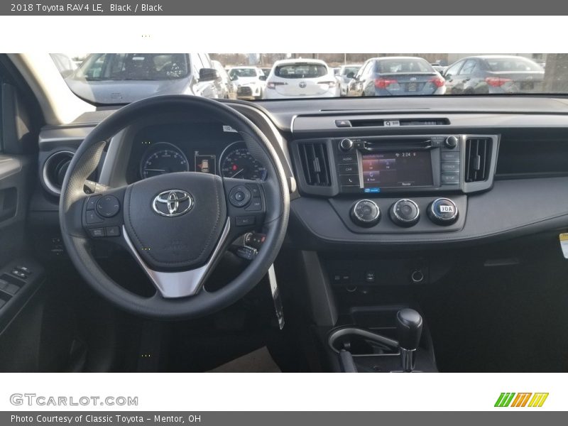 Black / Black 2018 Toyota RAV4 LE
