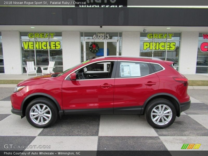 Palatial Ruby / Charcoal 2018 Nissan Rogue Sport SV