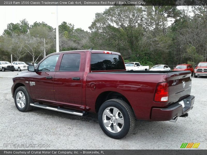 Delmonico Red Pearl / Black/Diesel Gray 2019 Ram 1500 Classic Tradesman Crew Cab 4x4