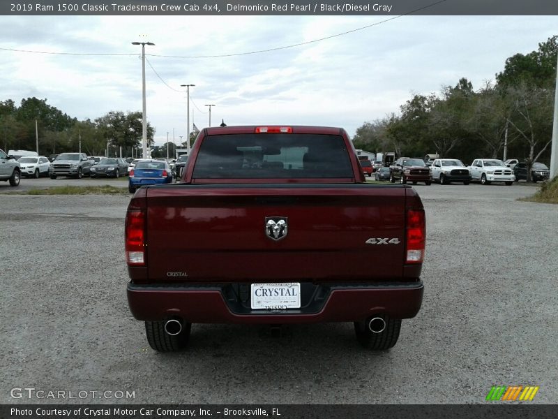 Delmonico Red Pearl / Black/Diesel Gray 2019 Ram 1500 Classic Tradesman Crew Cab 4x4