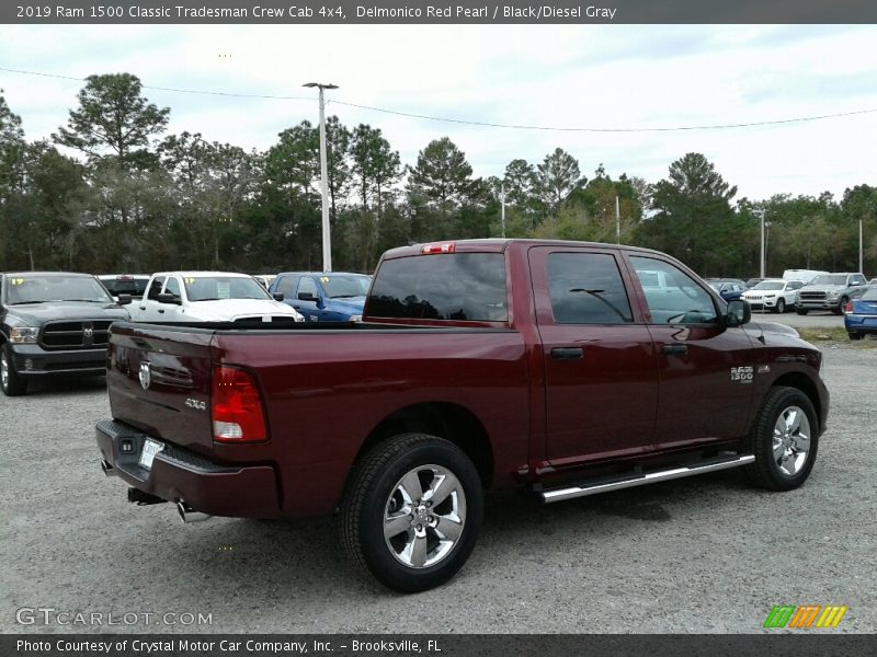 Delmonico Red Pearl / Black/Diesel Gray 2019 Ram 1500 Classic Tradesman Crew Cab 4x4