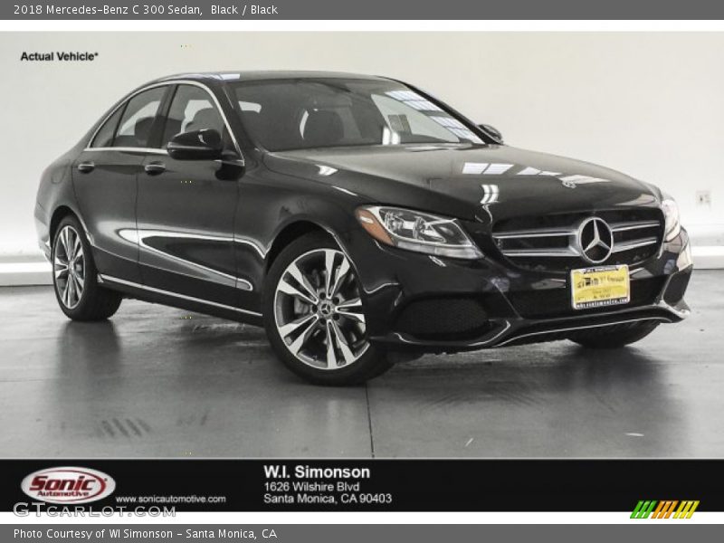 Black / Black 2018 Mercedes-Benz C 300 Sedan