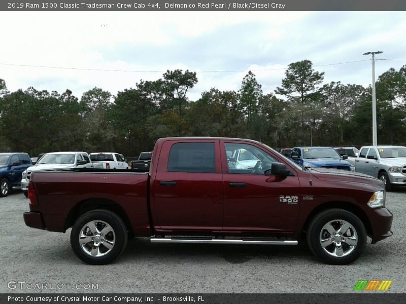 Delmonico Red Pearl / Black/Diesel Gray 2019 Ram 1500 Classic Tradesman Crew Cab 4x4