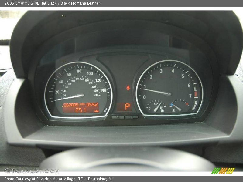 Jet Black / Black Montana Leather 2005 BMW X3 3.0i