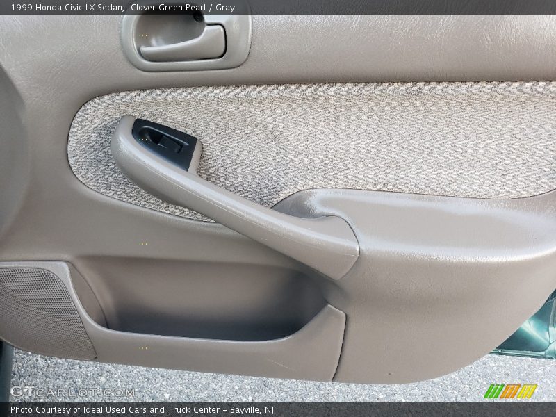 Clover Green Pearl / Gray 1999 Honda Civic LX Sedan