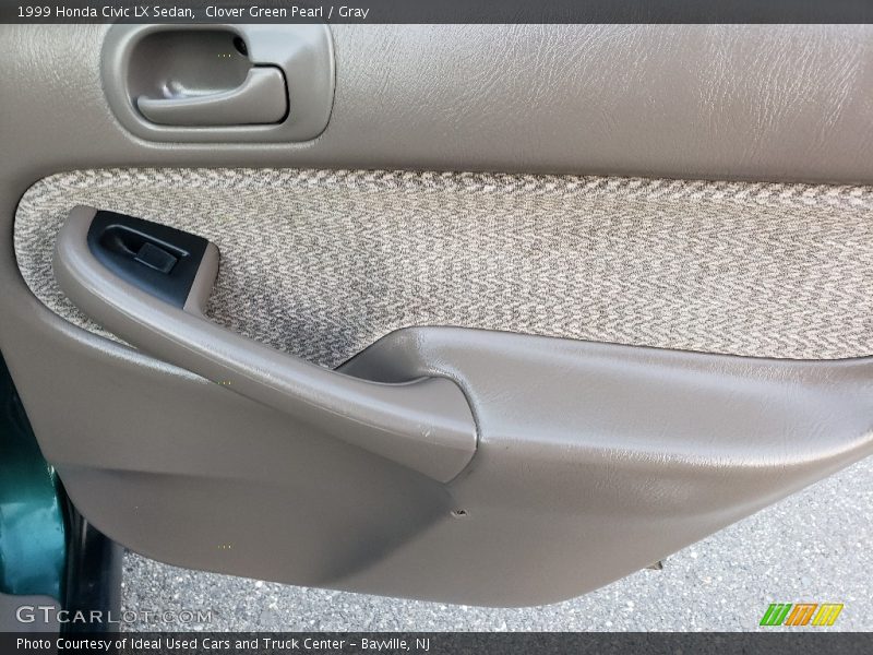 Clover Green Pearl / Gray 1999 Honda Civic LX Sedan