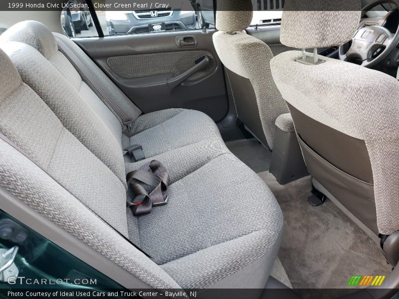Clover Green Pearl / Gray 1999 Honda Civic LX Sedan