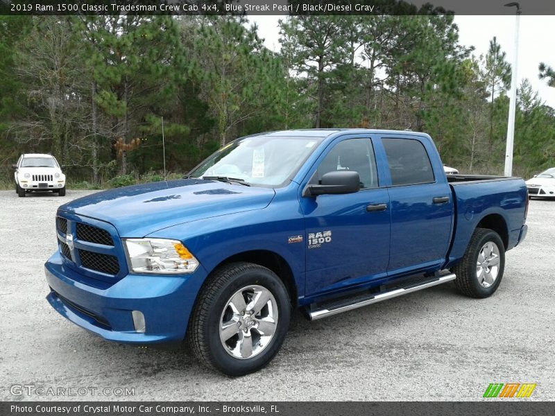 Blue Streak Pearl / Black/Diesel Gray 2019 Ram 1500 Classic Tradesman Crew Cab 4x4