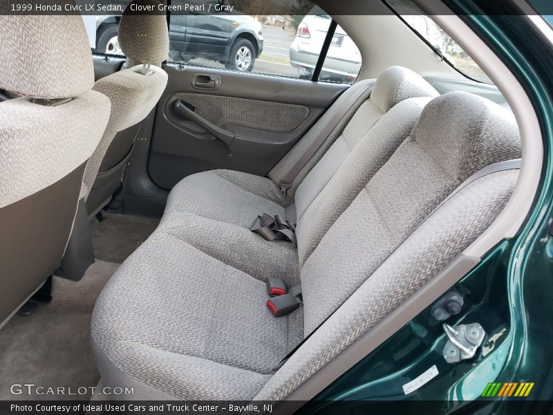 Clover Green Pearl / Gray 1999 Honda Civic LX Sedan