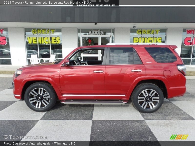 Barcelona Red Metallic / Black 2015 Toyota 4Runner Limited