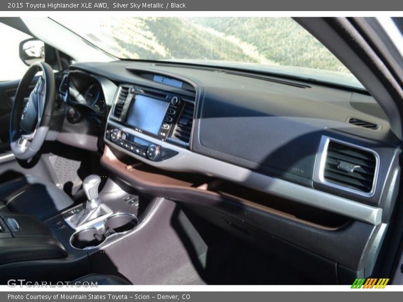 Silver Sky Metallic / Black 2015 Toyota Highlander XLE AWD