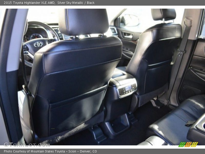 Silver Sky Metallic / Black 2015 Toyota Highlander XLE AWD