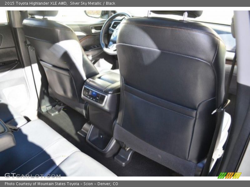 Silver Sky Metallic / Black 2015 Toyota Highlander XLE AWD