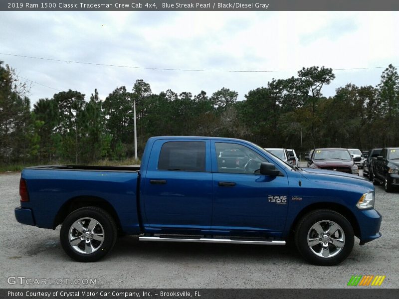 Blue Streak Pearl / Black/Diesel Gray 2019 Ram 1500 Classic Tradesman Crew Cab 4x4