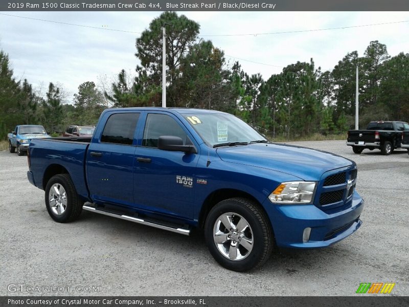 Blue Streak Pearl / Black/Diesel Gray 2019 Ram 1500 Classic Tradesman Crew Cab 4x4