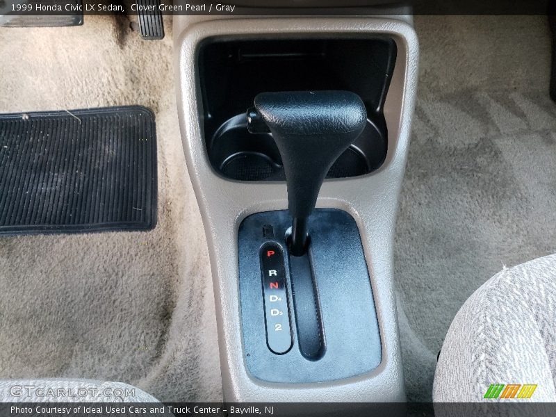 Clover Green Pearl / Gray 1999 Honda Civic LX Sedan