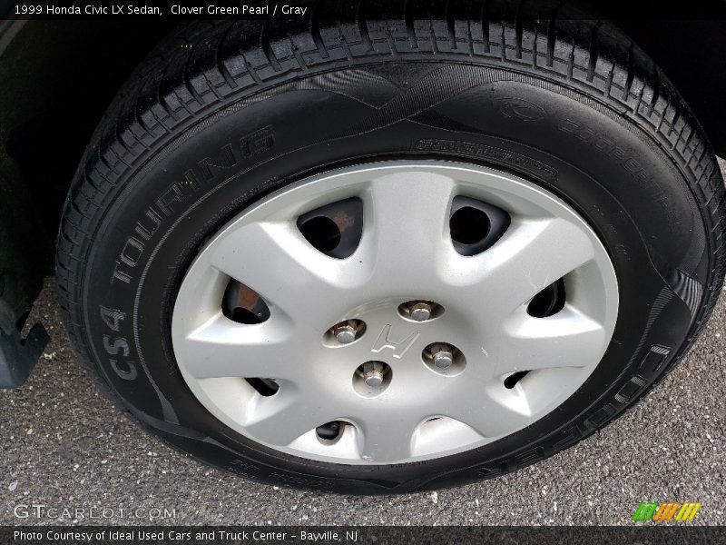Clover Green Pearl / Gray 1999 Honda Civic LX Sedan