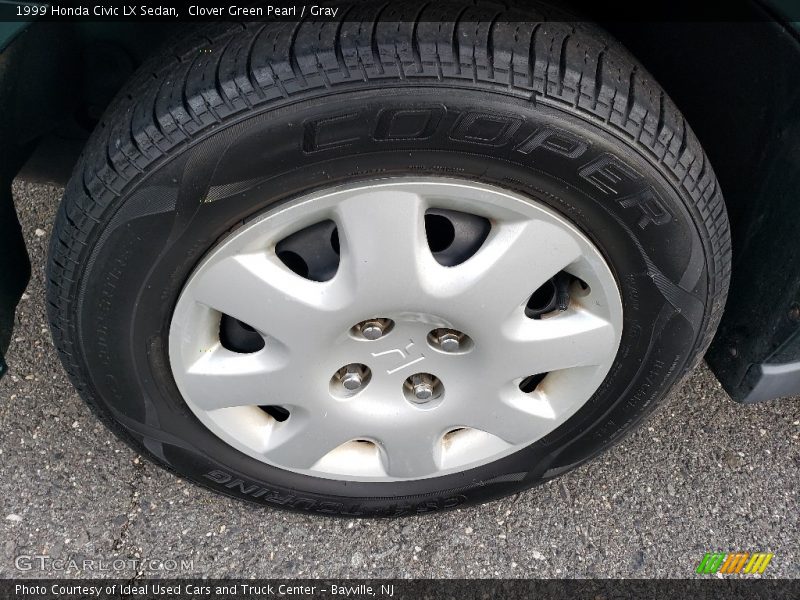 Clover Green Pearl / Gray 1999 Honda Civic LX Sedan