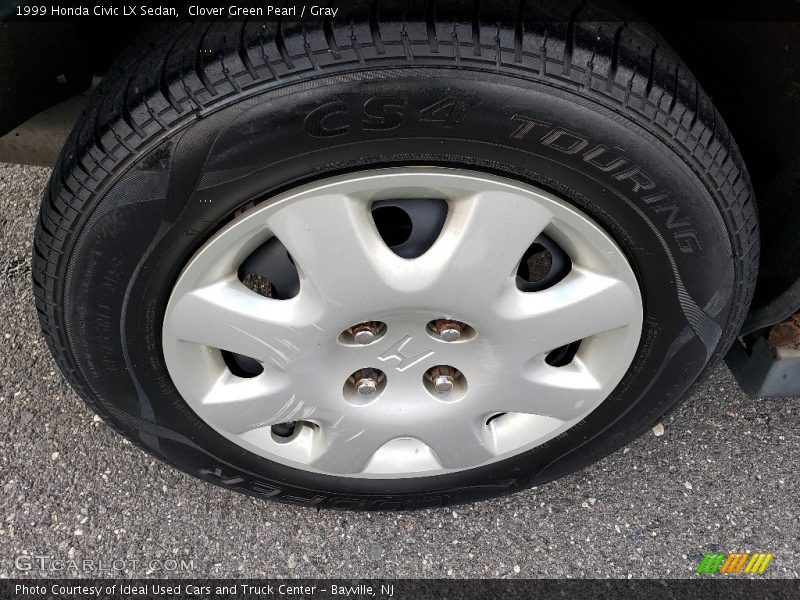 Clover Green Pearl / Gray 1999 Honda Civic LX Sedan