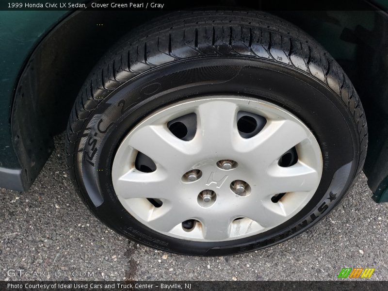 Clover Green Pearl / Gray 1999 Honda Civic LX Sedan