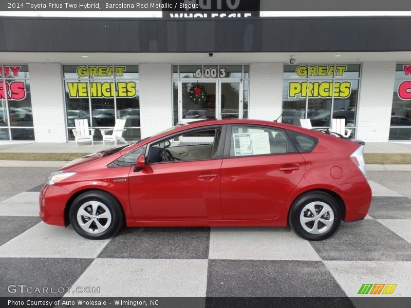 Barcelona Red Metallic / Bisque 2014 Toyota Prius Two Hybrid