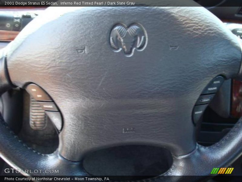 Inferno Red Tinted Pearl / Dark Slate Gray 2001 Dodge Stratus ES Sedan
