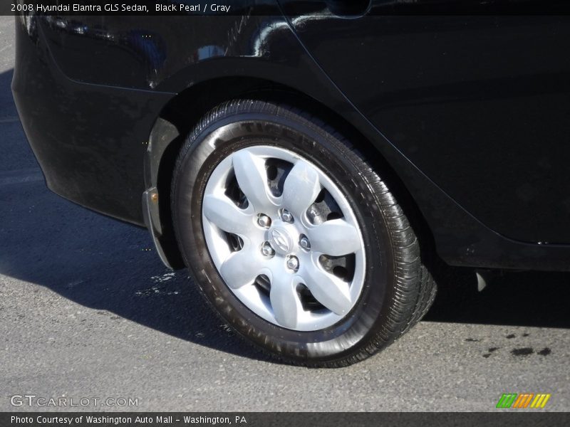 Black Pearl / Gray 2008 Hyundai Elantra GLS Sedan