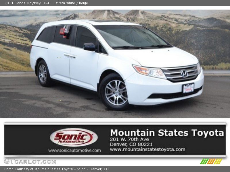 Taffeta White / Beige 2011 Honda Odyssey EX-L