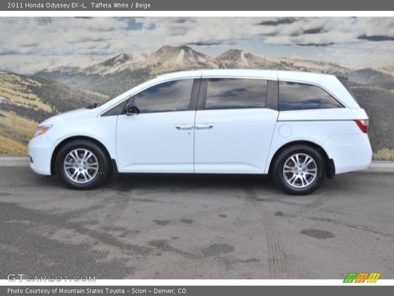 Taffeta White / Beige 2011 Honda Odyssey EX-L