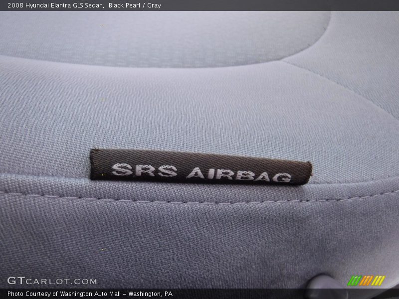 Black Pearl / Gray 2008 Hyundai Elantra GLS Sedan