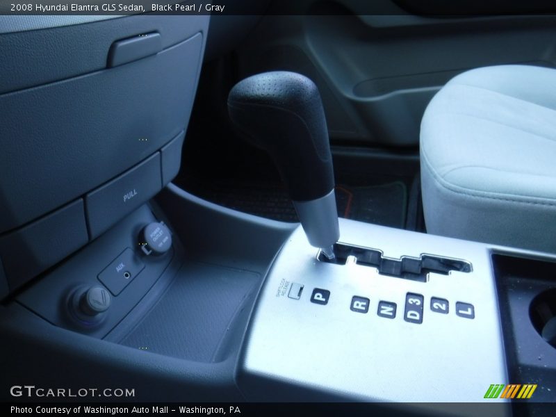 Black Pearl / Gray 2008 Hyundai Elantra GLS Sedan