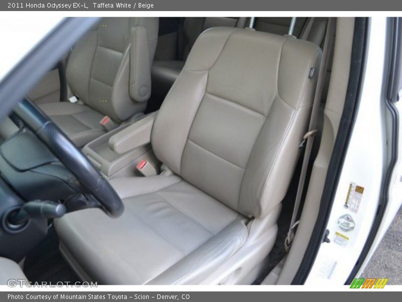 Taffeta White / Beige 2011 Honda Odyssey EX-L