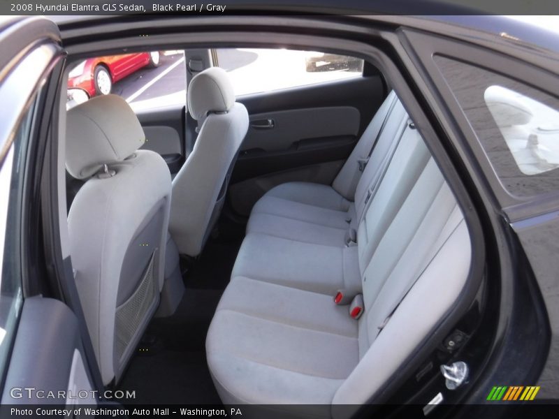 Black Pearl / Gray 2008 Hyundai Elantra GLS Sedan