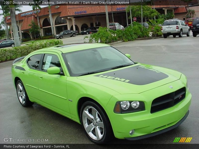 Sublime Metallic / Dark Slate Gray/Light Graystone 2007 Dodge Charger R/T Daytona