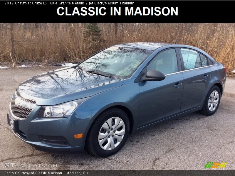 Blue Granite Metallic / Jet Black/Medium Titanium 2012 Chevrolet Cruze LS