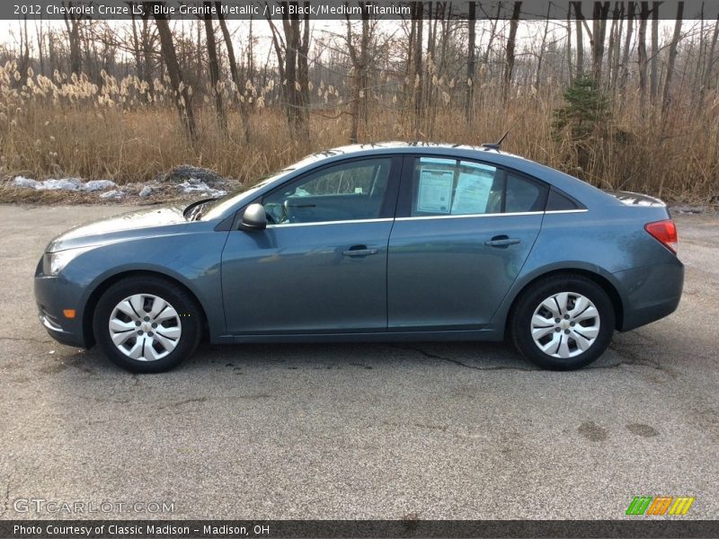 Blue Granite Metallic / Jet Black/Medium Titanium 2012 Chevrolet Cruze LS