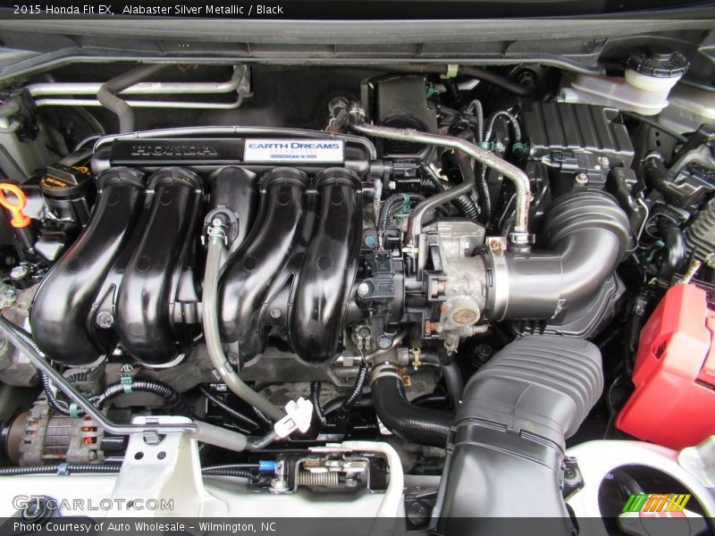 Alabaster Silver Metallic / Black 2015 Honda Fit EX
