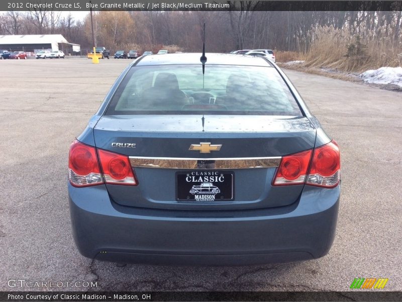 Blue Granite Metallic / Jet Black/Medium Titanium 2012 Chevrolet Cruze LS