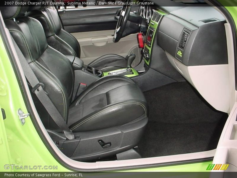 Sublime Metallic / Dark Slate Gray/Light Graystone 2007 Dodge Charger R/T Daytona
