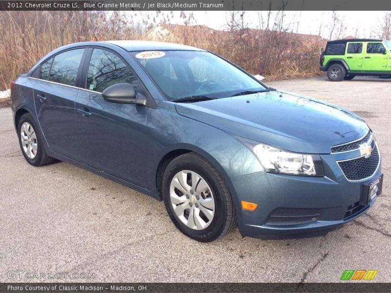 Blue Granite Metallic / Jet Black/Medium Titanium 2012 Chevrolet Cruze LS