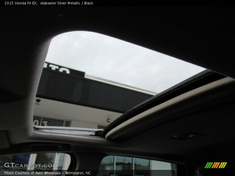 Alabaster Silver Metallic / Black 2015 Honda Fit EX