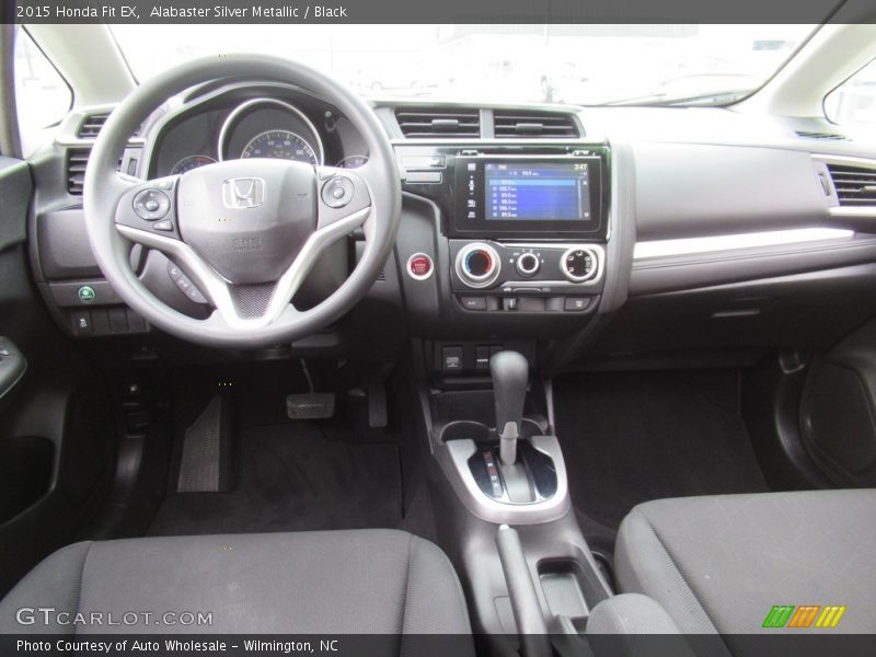 Alabaster Silver Metallic / Black 2015 Honda Fit EX
