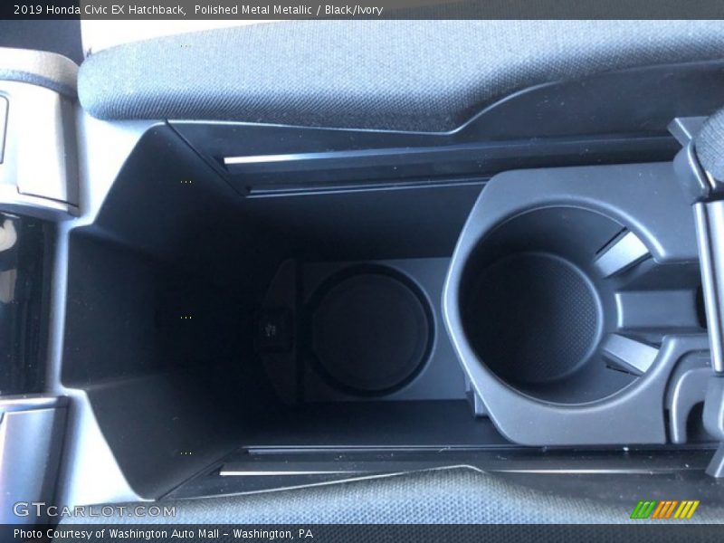 Polished Metal Metallic / Black/Ivory 2019 Honda Civic EX Hatchback