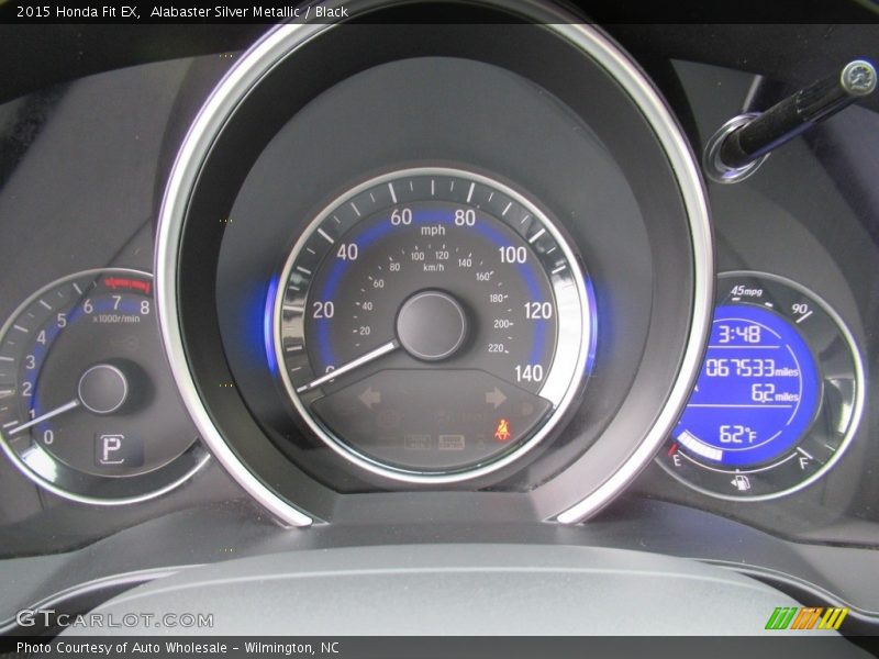 Alabaster Silver Metallic / Black 2015 Honda Fit EX