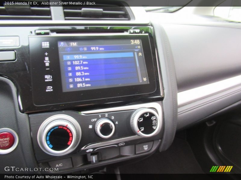 Alabaster Silver Metallic / Black 2015 Honda Fit EX