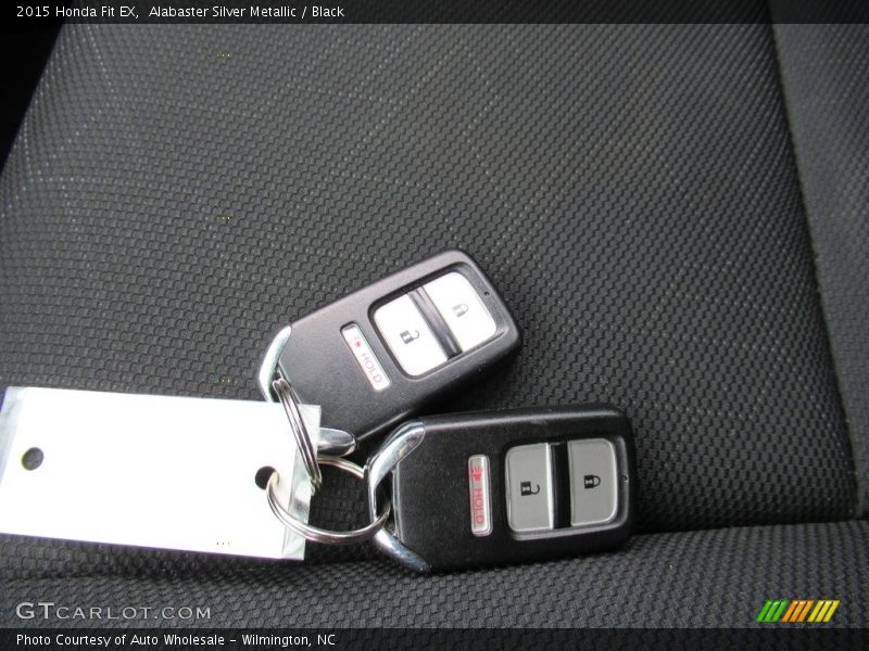 Alabaster Silver Metallic / Black 2015 Honda Fit EX